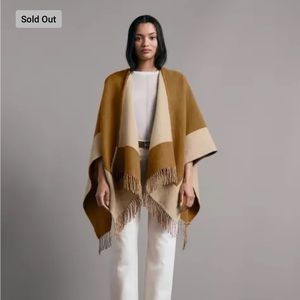 rag & bone reversible poncho, one size